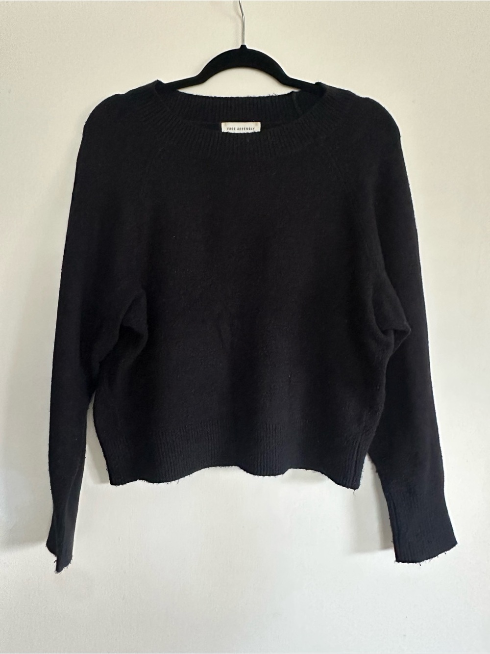 Free Assembly Black Crewneck Women's Sweater